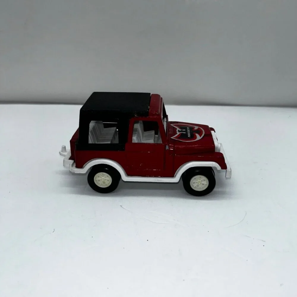 Vintage Tootsie Toy Red Diecast Jeep with Plastic Black Hardtop Cj7 4 x 4 Vintag